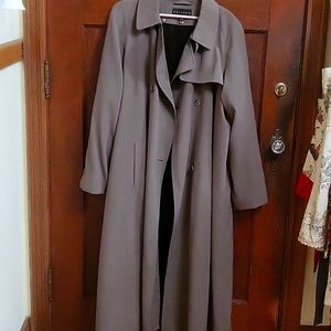 Gray/green trench coat 16